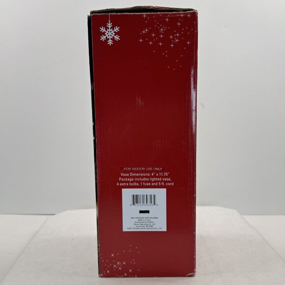 Trimmerry Winter Friends Lighted Vase 11.75" Snowman Dona Gelsinger Cardinals - Picture 6 of 14